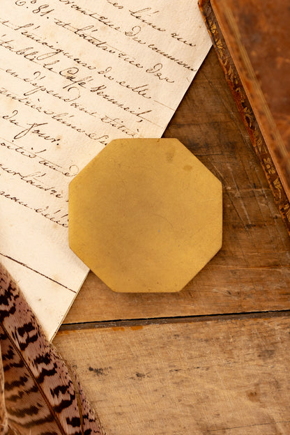 Brass Dog Medallion
