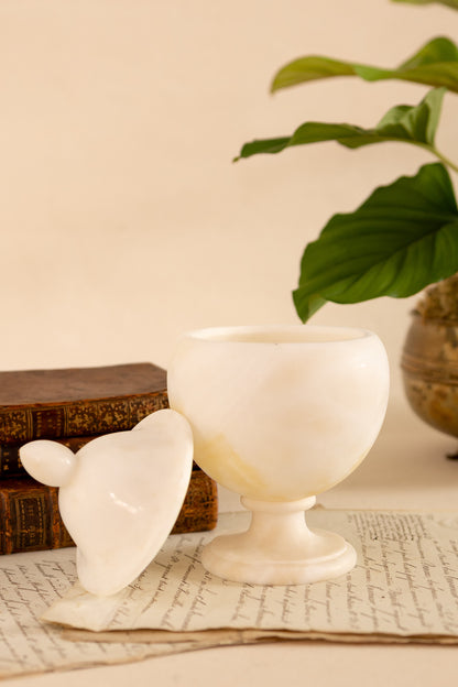 Alabaster Lidded Dish