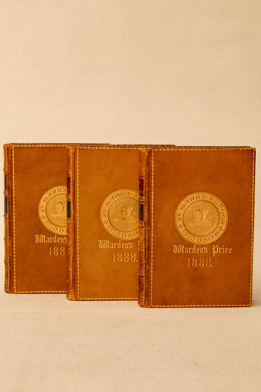 Set of Three Leather-Bound Books – The History of Christianity (1884)