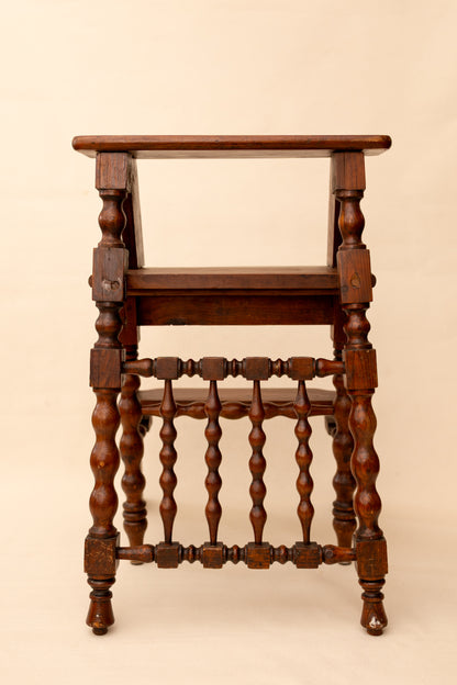 Antique Metamorphic Library Chair