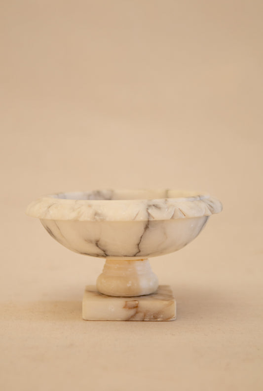 Alabaster Birdless Bird Bath