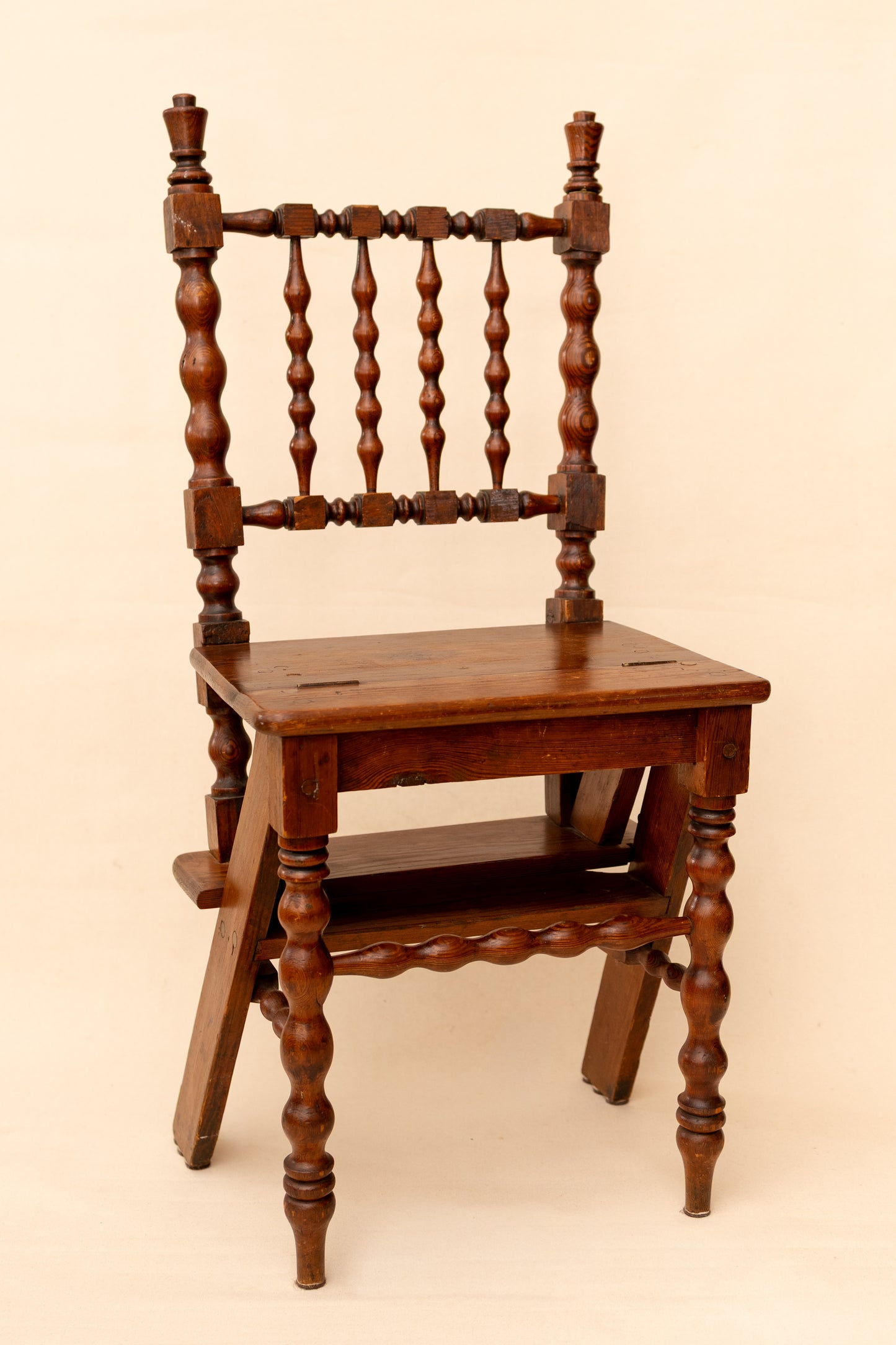 Antique Metamorphic Library Chair