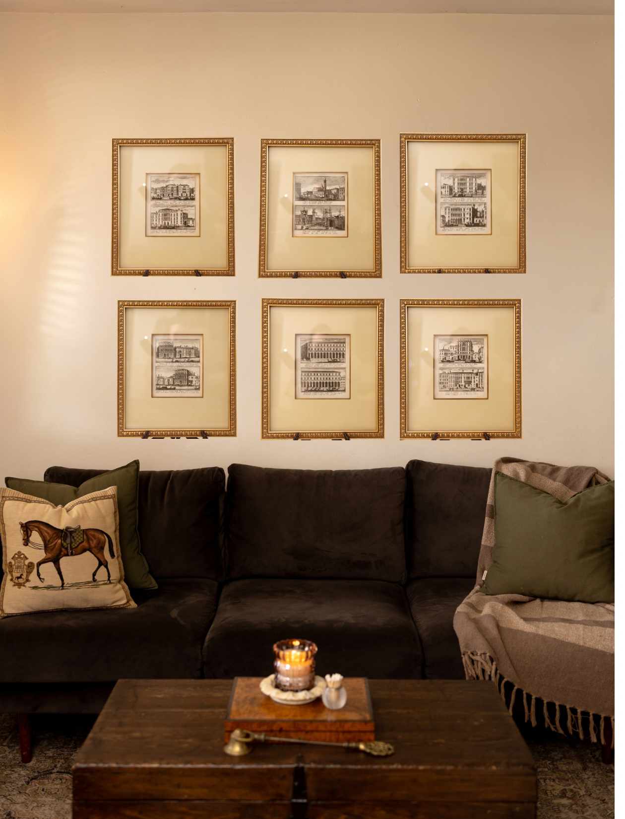 Set of Six Framed Venetian Architectural Engravings