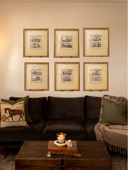 Set of Six Framed Venetian Architectural Engravings