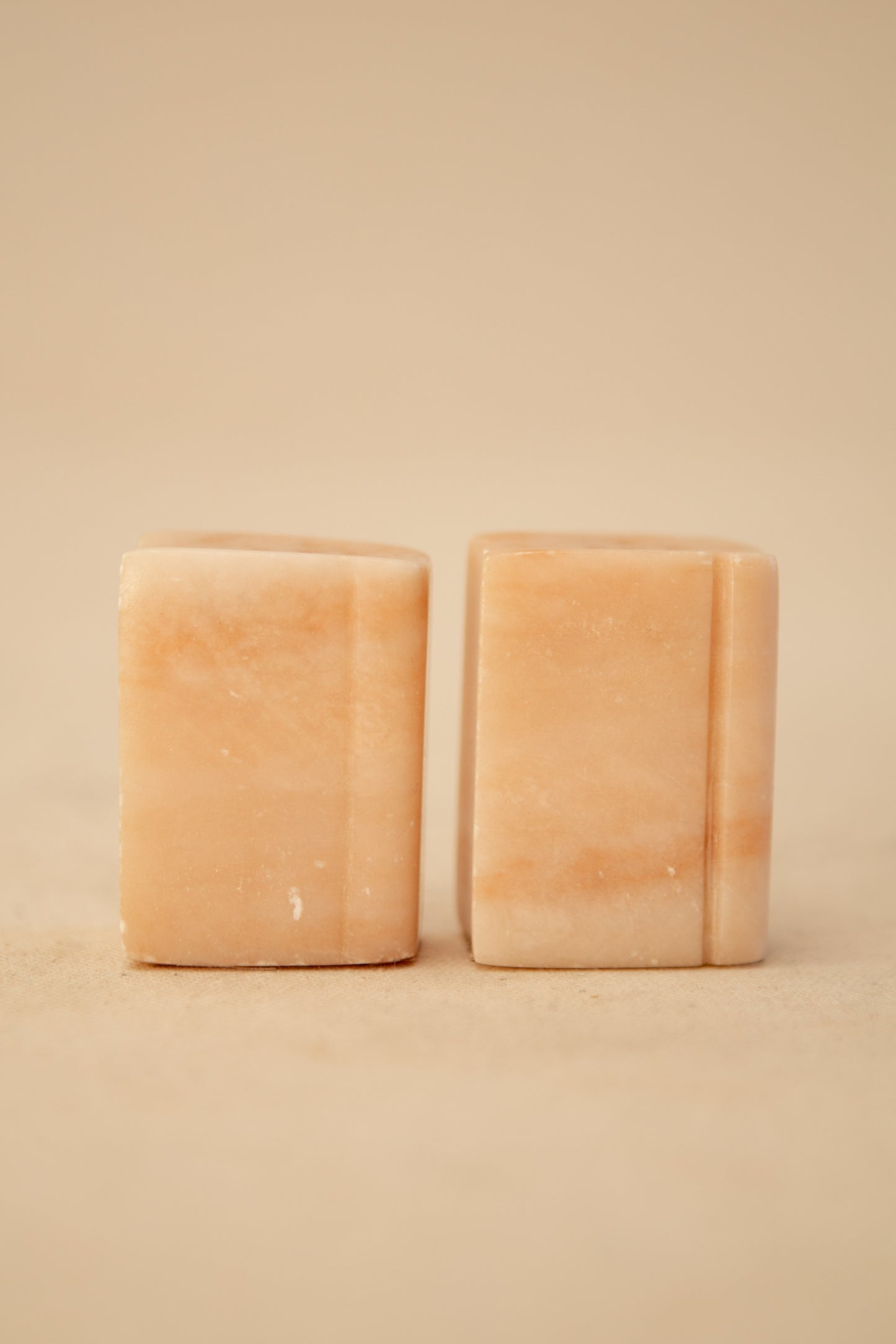 Alabaster Pink Book Shaped Salt and Pepper Shakers