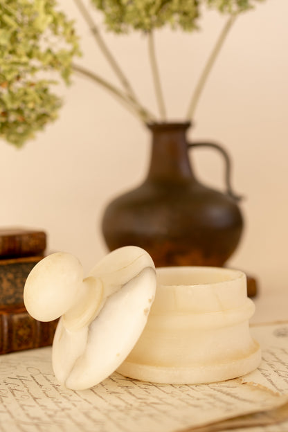 Alabaster Lidded Jar