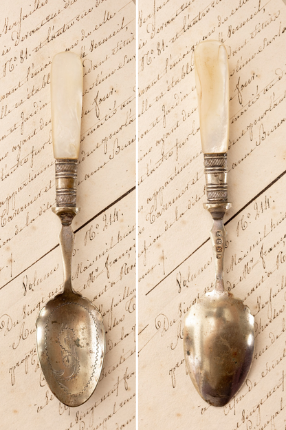 Antique Mother-of-Pearl Handle Spoons (Sold Individually)