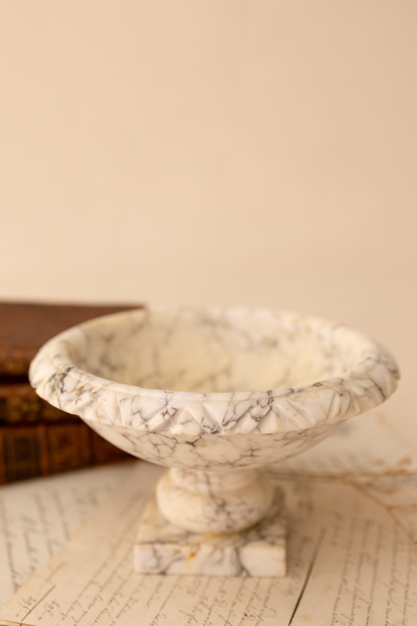 Alabaster Bird Bath