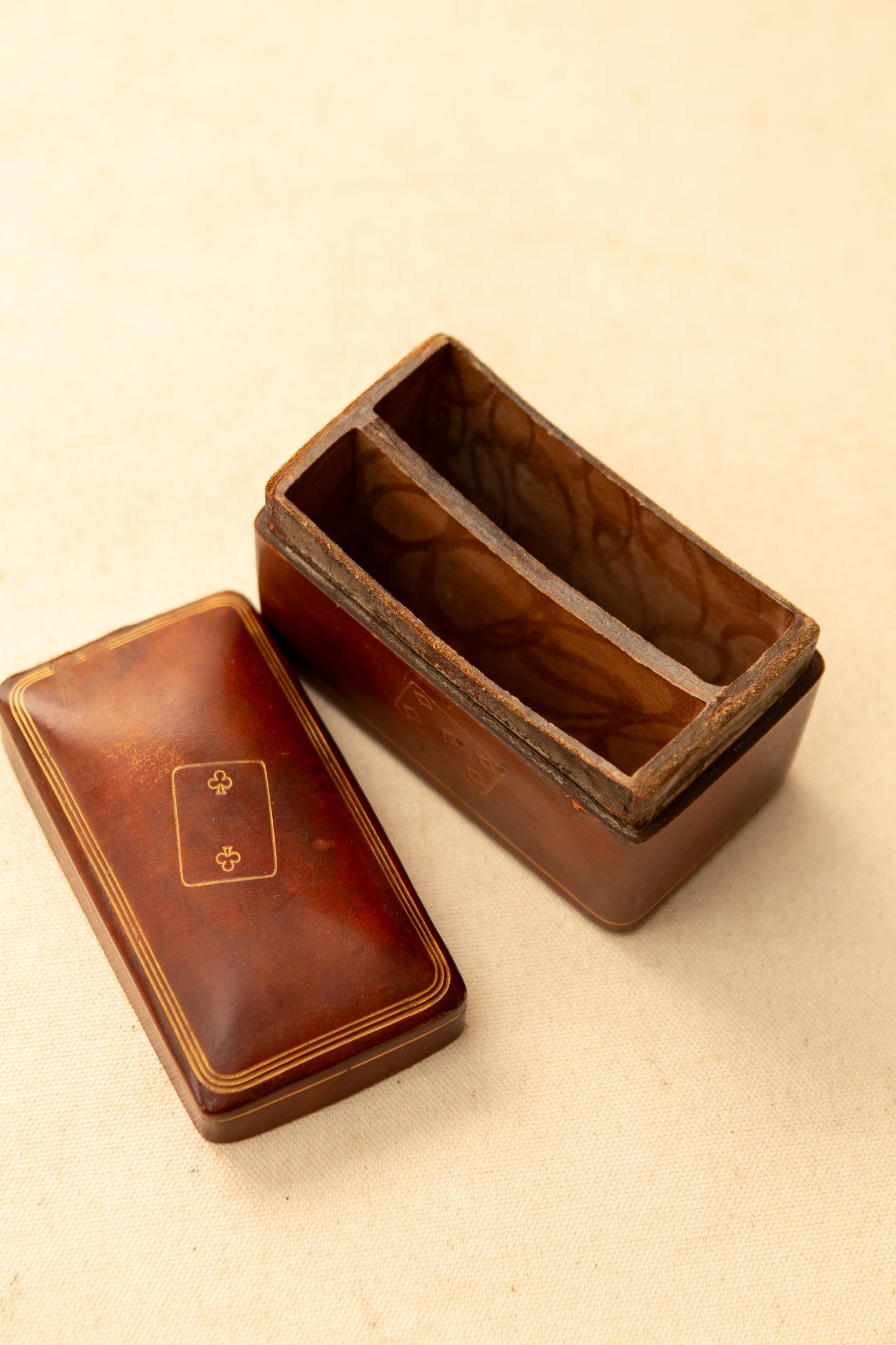 Italian Leather Double Card Holder
