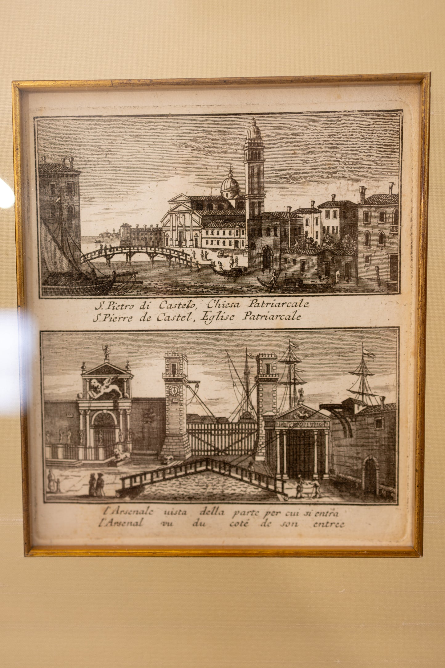 Set of Six Framed Venetian Architectural Engravings