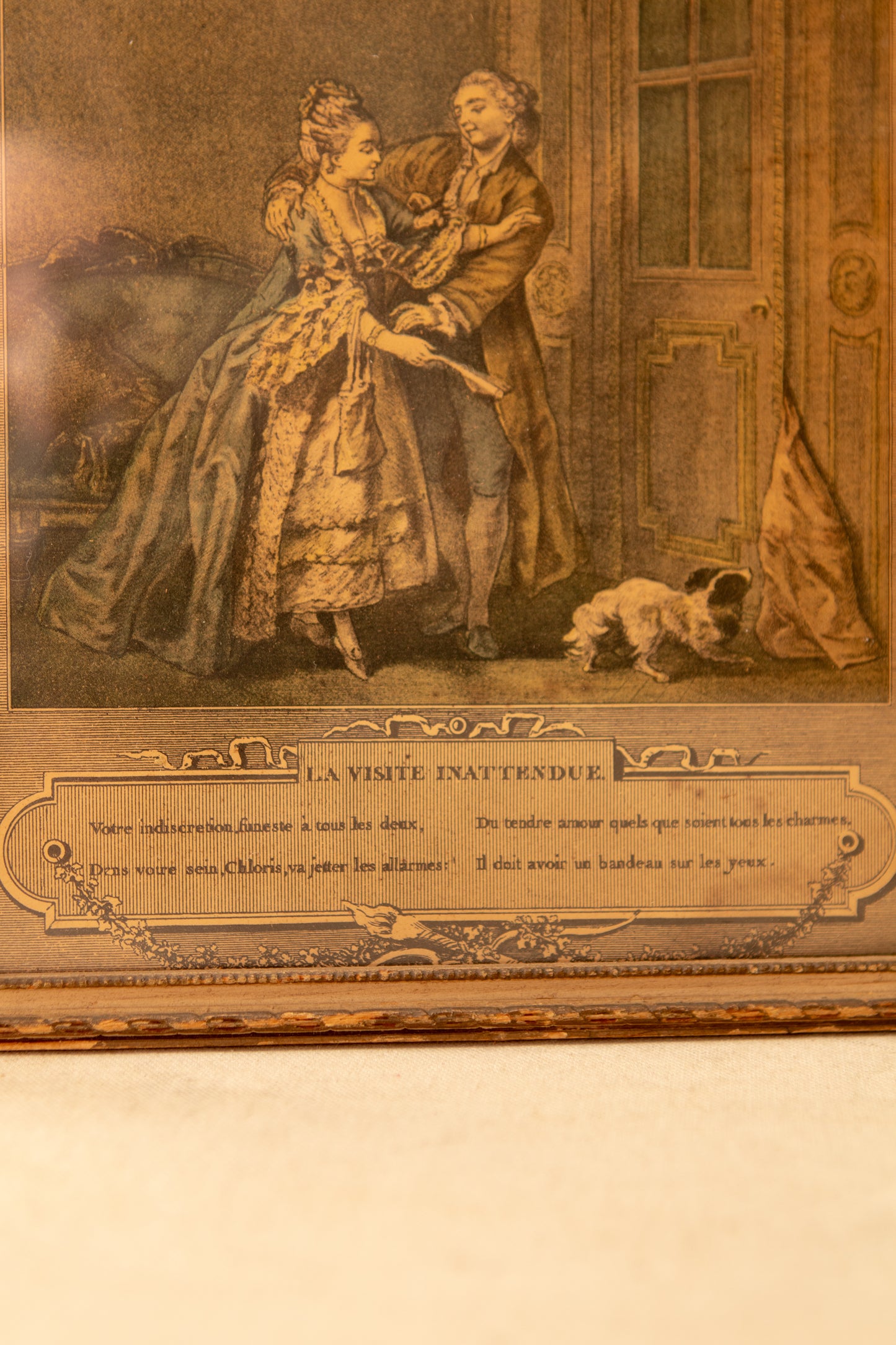 “La Visite Inattendue” Framed Print