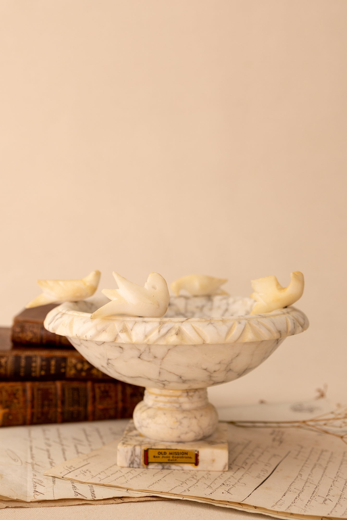 Alabaster Bird Bath
