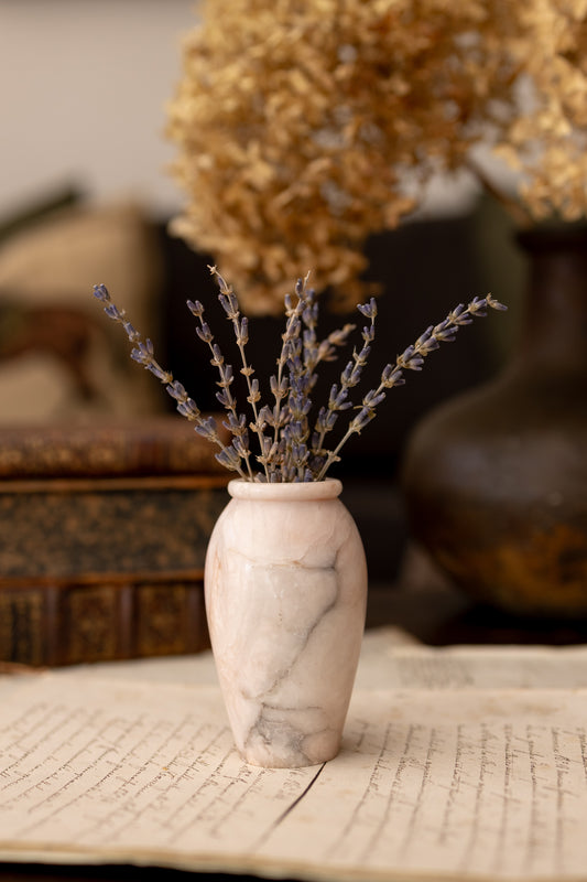 Pink Alabaster Bud Vase