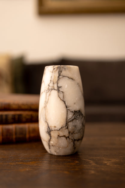 Heavily Veined Alabaster Vase
