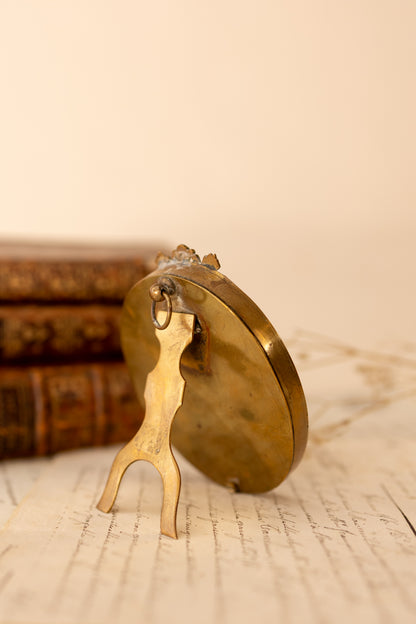 French Brass Oval Picture Frame