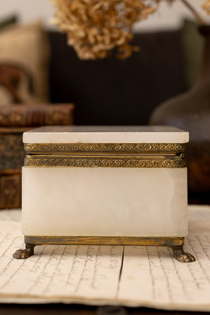 Square Alabaster Box
