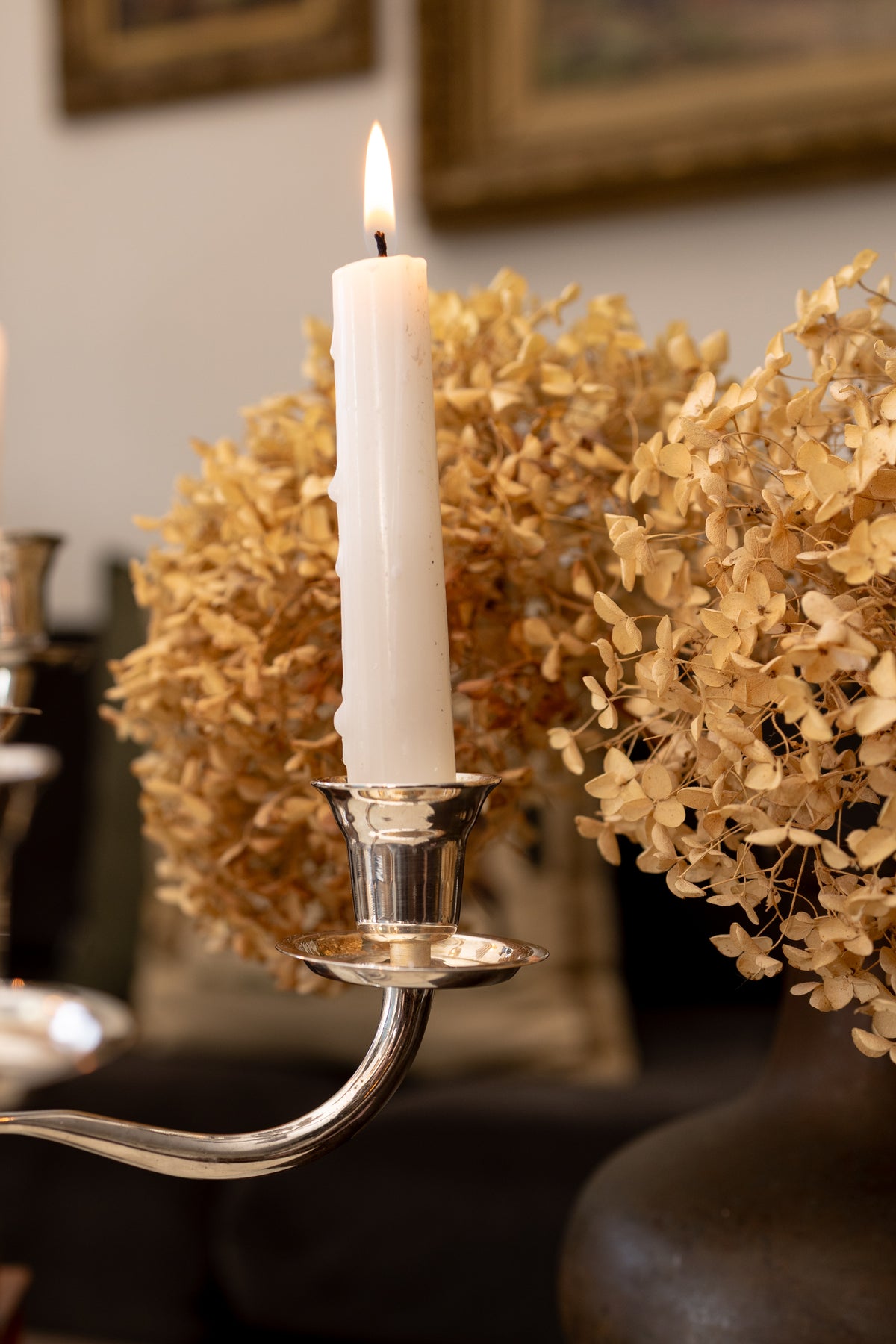 Pair of Silver Plated Five Arm Candelabras