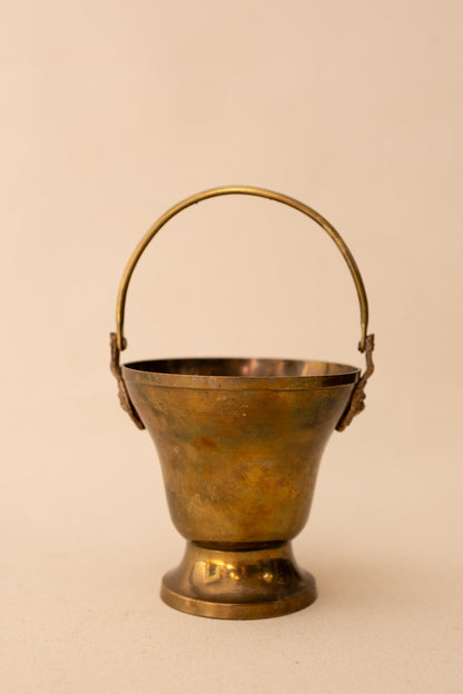 Brass Lion Head Pot