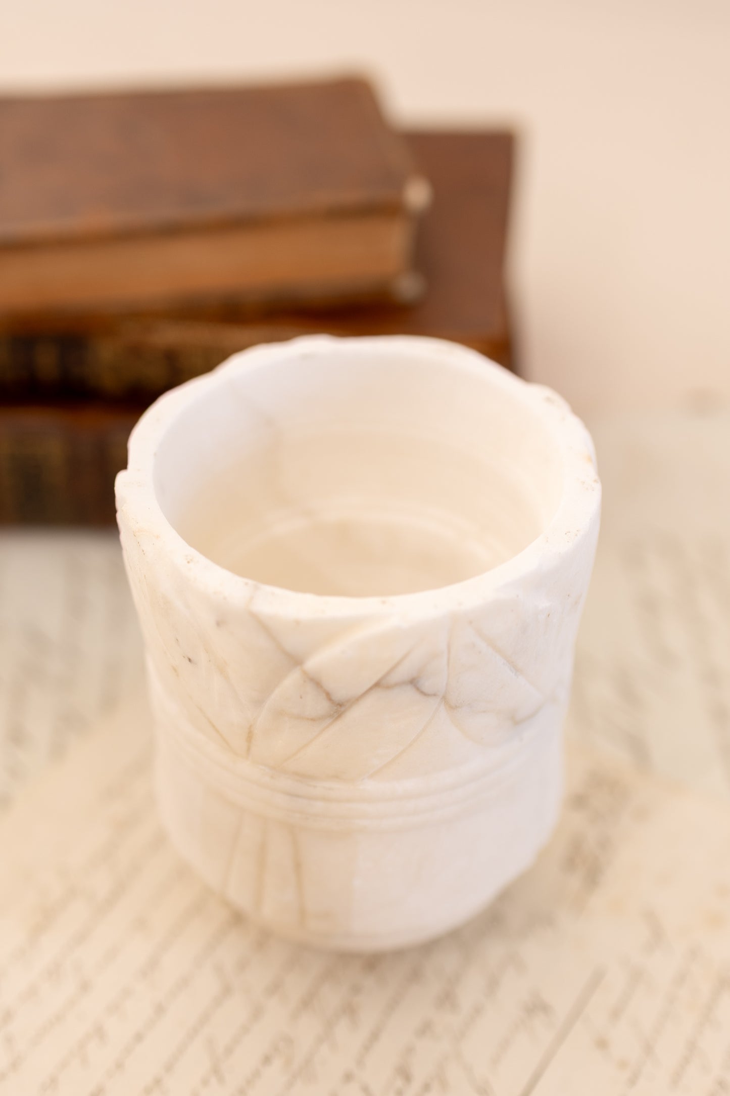 Alabaster Match Holder