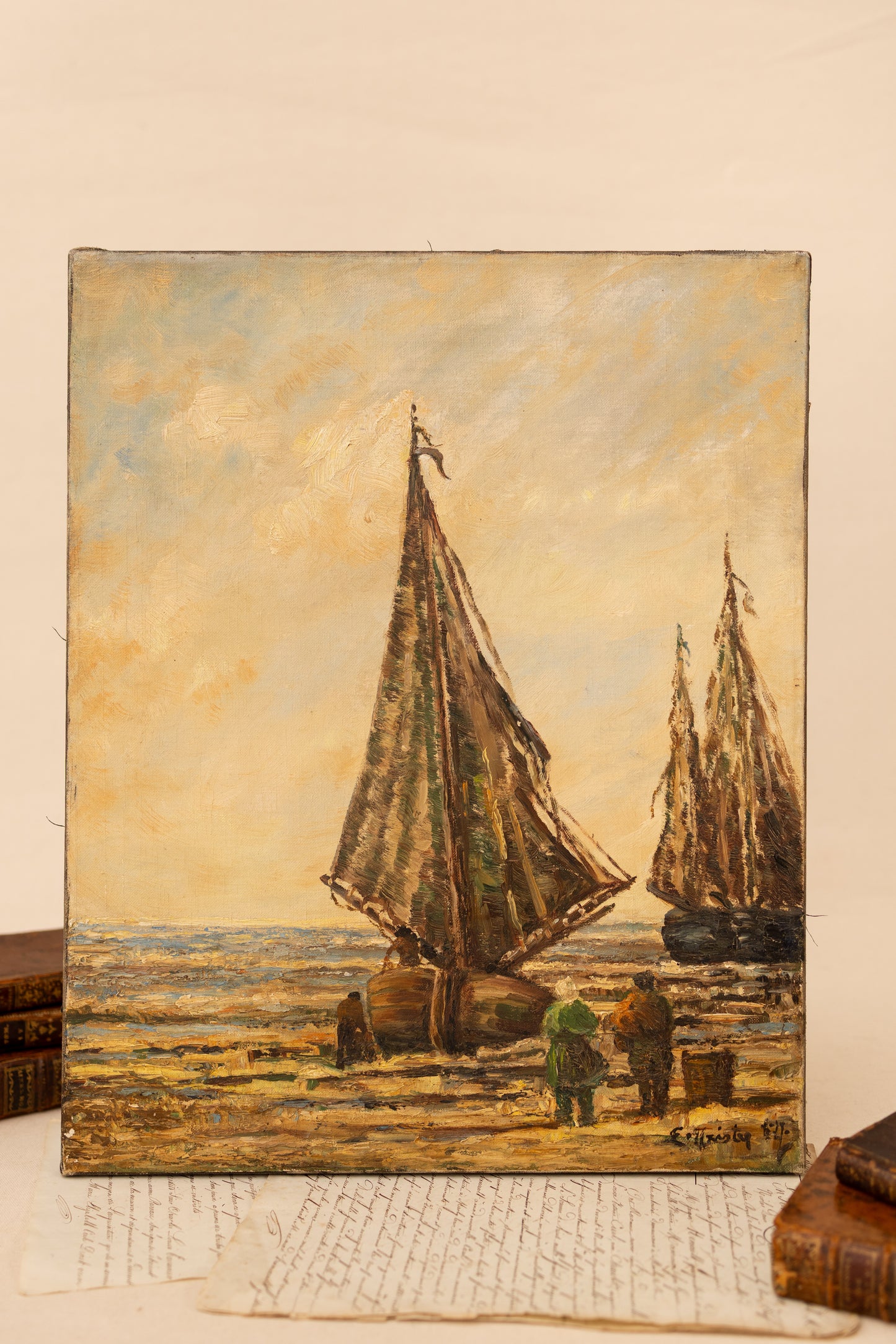 Coastal Oil Painting on Canvas