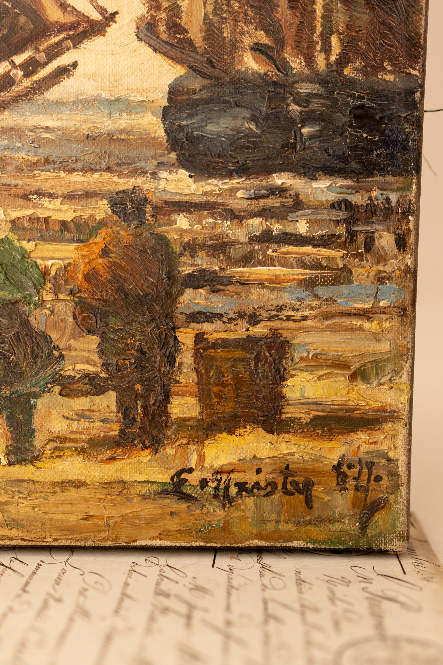 Coastal Oil Painting on Canvas