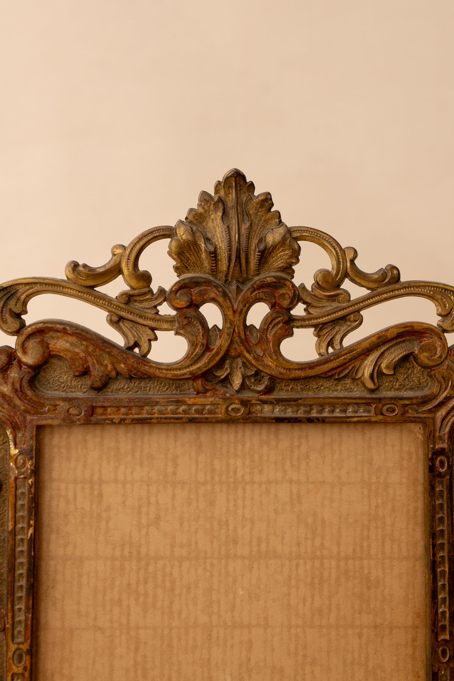 Ornate Cast Brass Picture Frame
