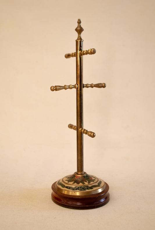 Brass & Enamel Mug Stand