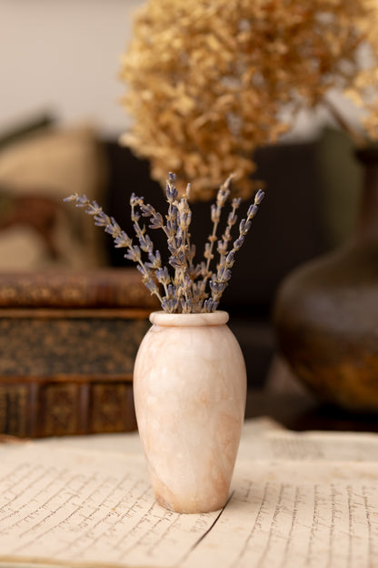 Pink Alabaster Bud Vase