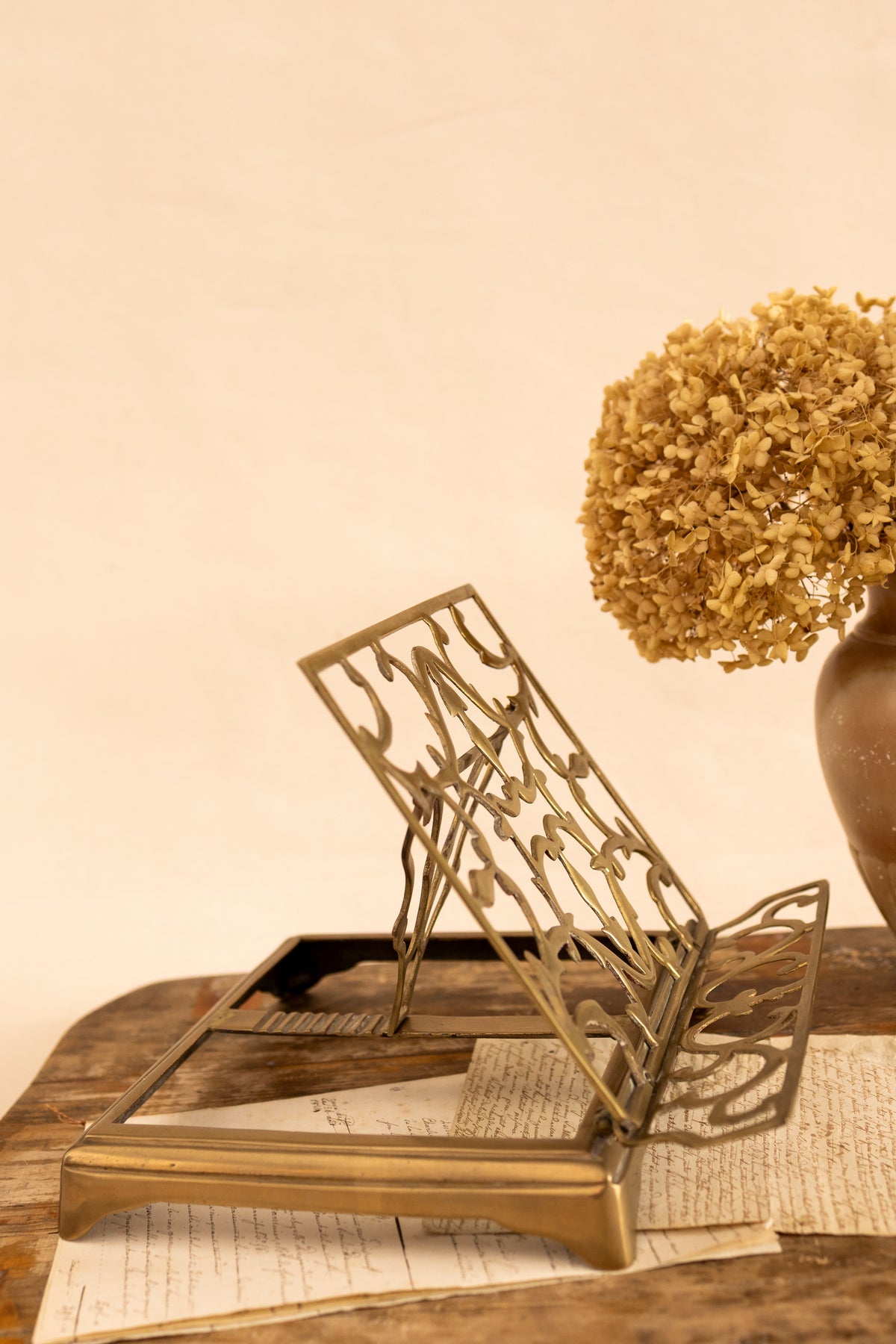 Brass Adjustable Book Stand