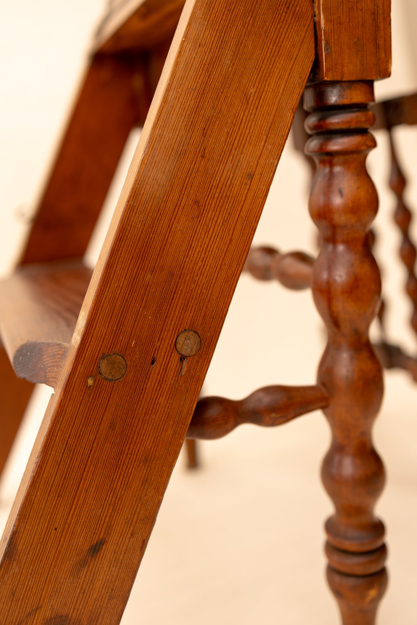 Antique Metamorphic Library Chair