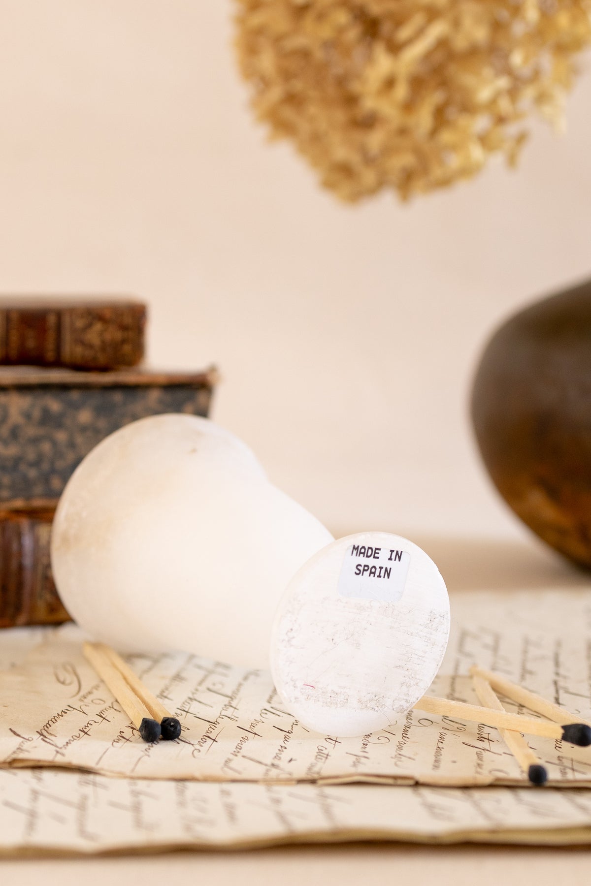 Alabaster Matchstick Holder