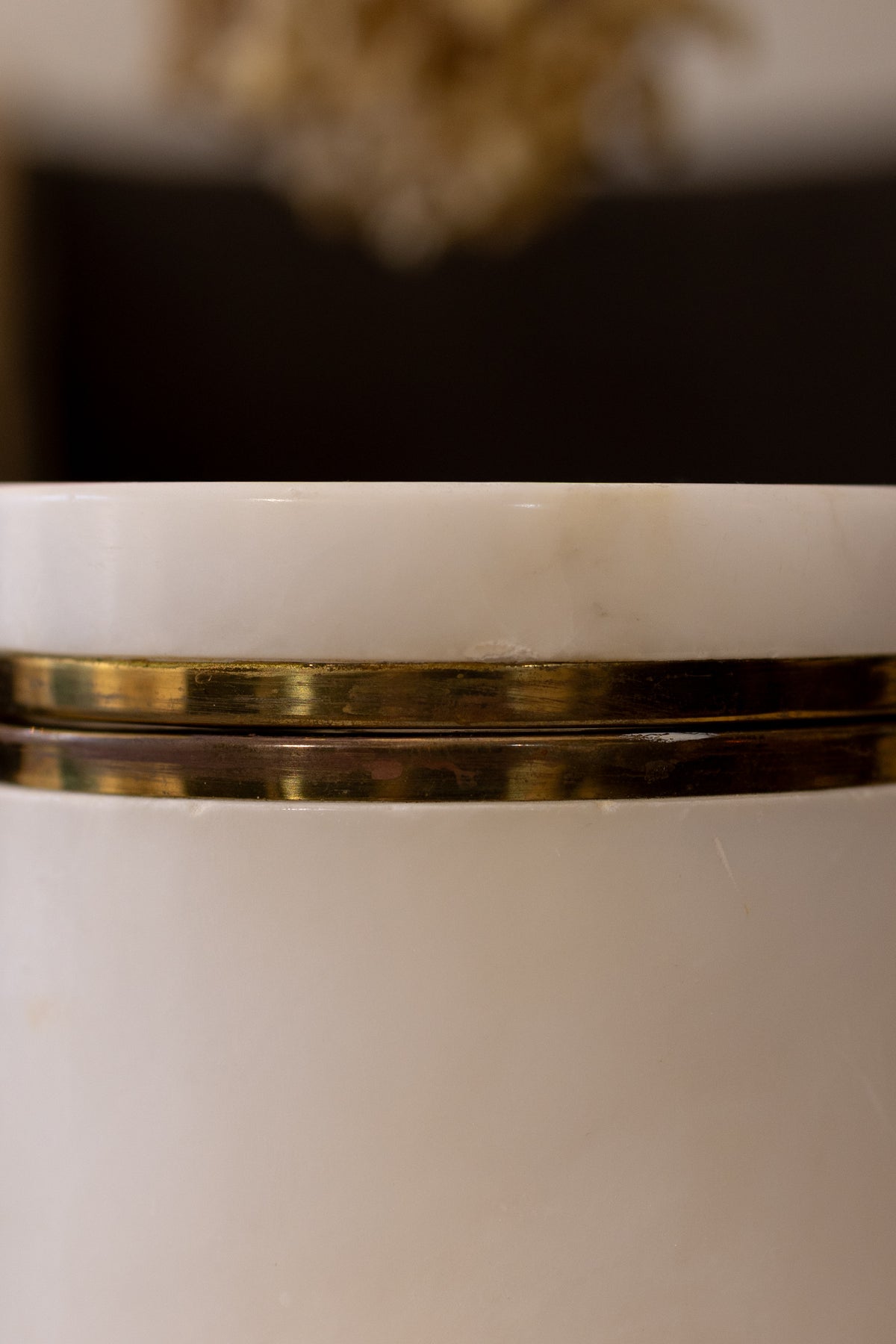Oval Alabaster Casket