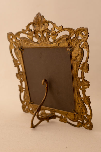 Ornate Cast Brass Picture Frame