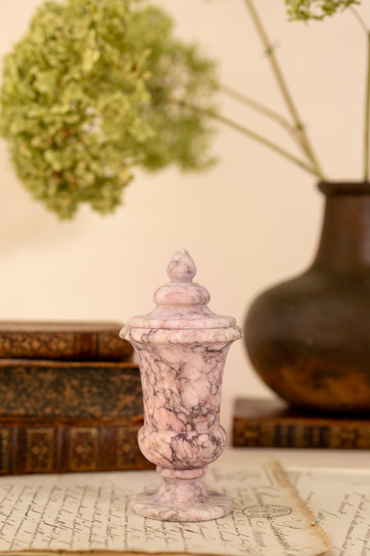 Pink & Purple Alabaster Lidded Jar