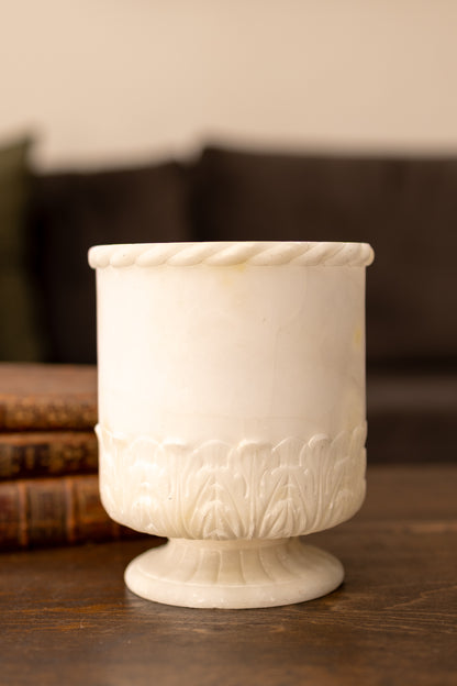 Carved Alabaster Vase