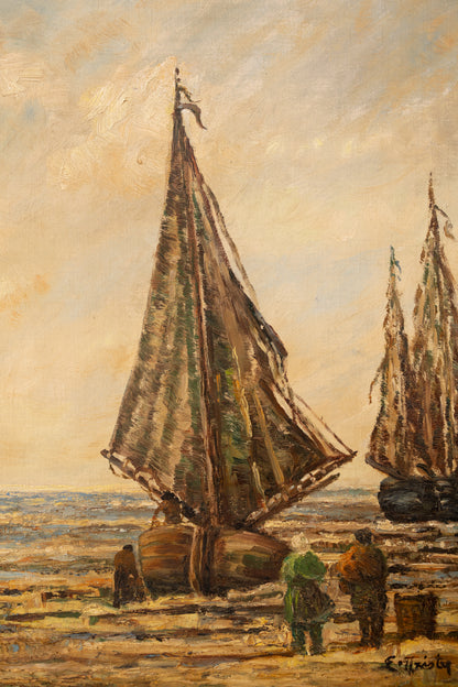 Coastal Oil Painting on Canvas