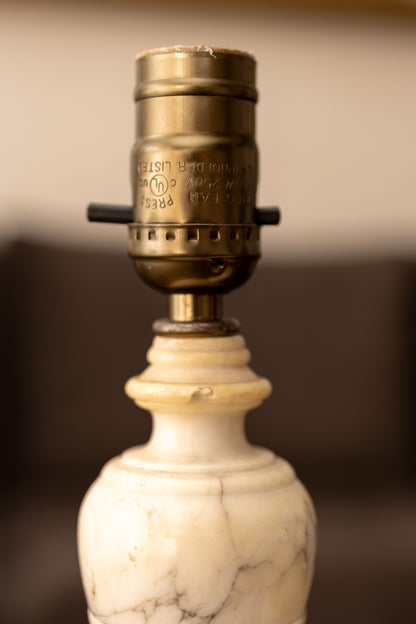 Pair of Mini Alabaster Lamps