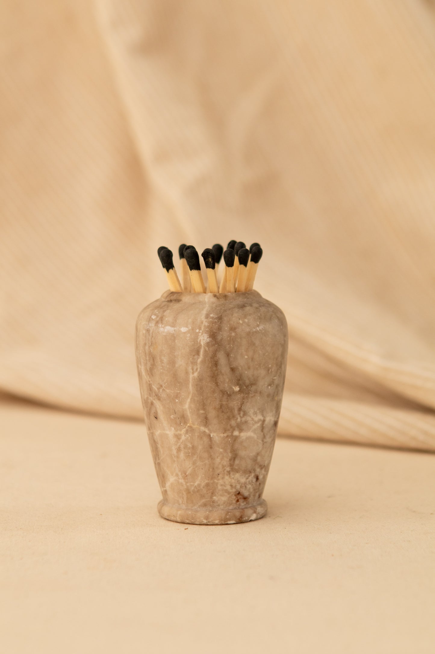 Alabaster Matchstick Holder