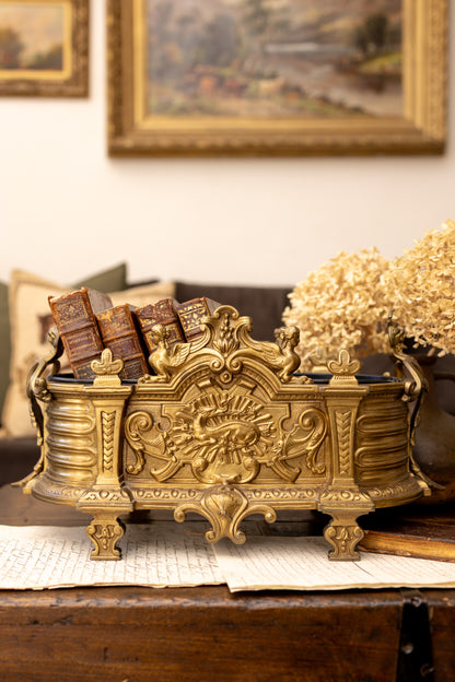 Antique French Gilt Brass Jardinière