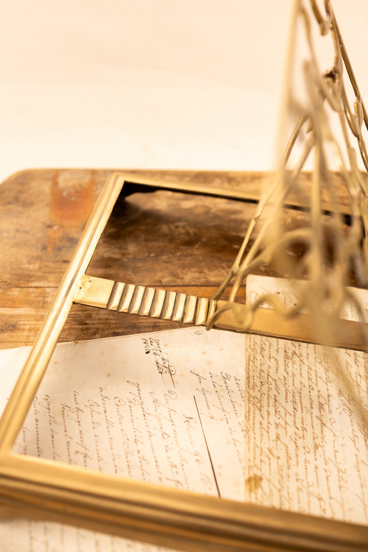 Brass Adjustable Book Stand