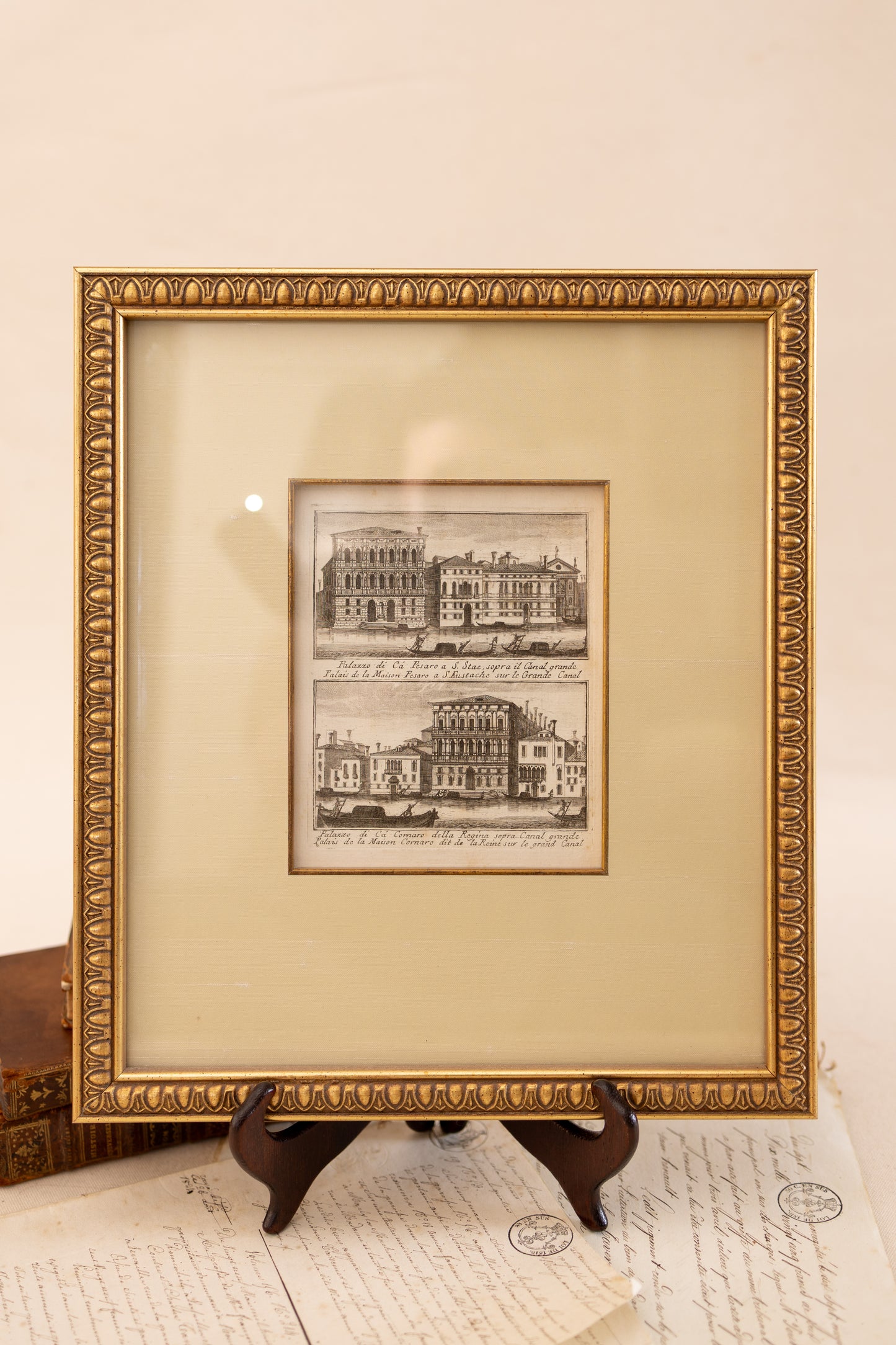 Set of Six Framed Venetian Architectural Engravings