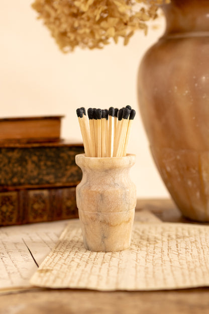 Alabaster Matchstick Holder