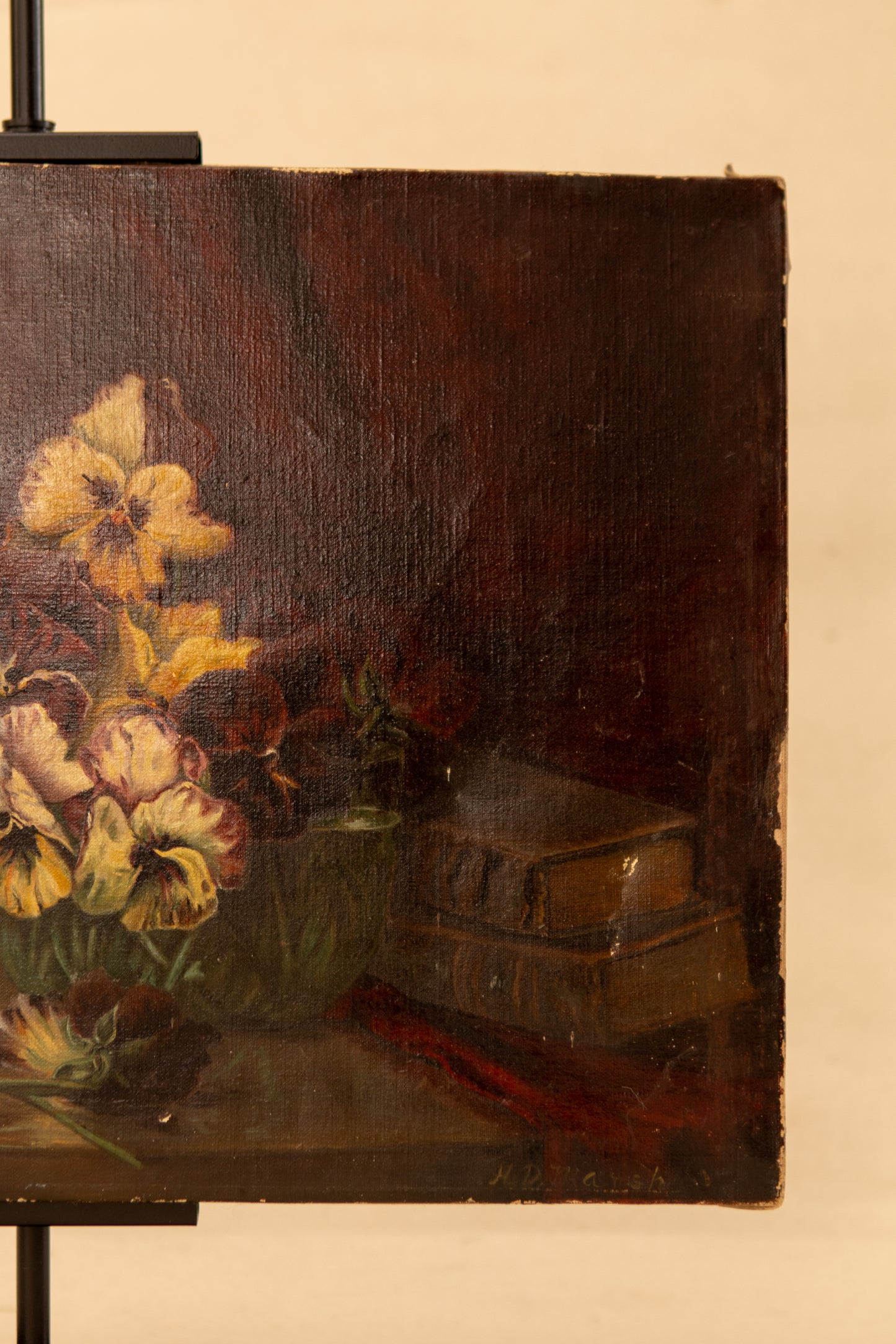 Pansies Still Life Oil Painting