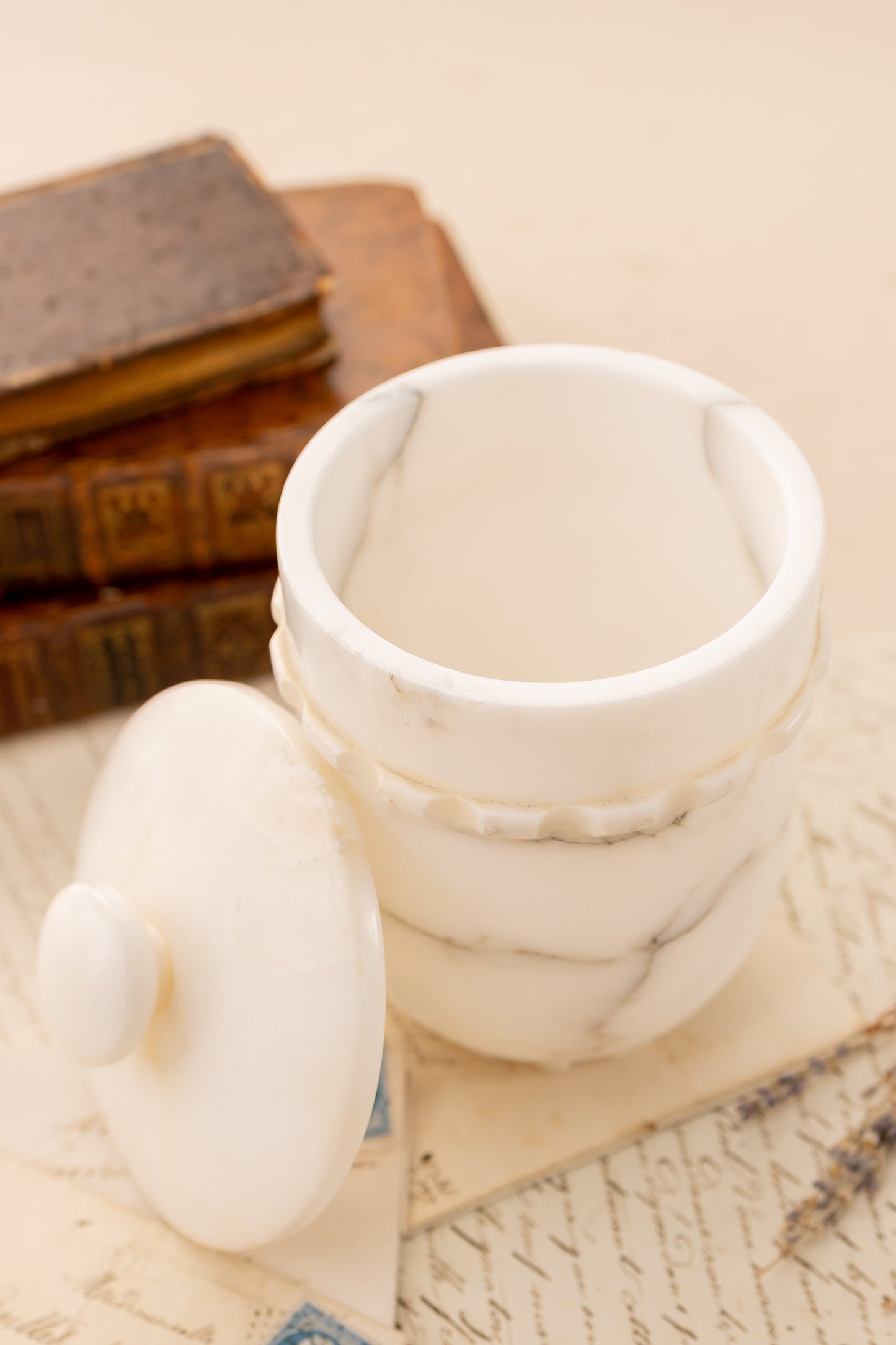 Alabaster Vanity Set with Tray