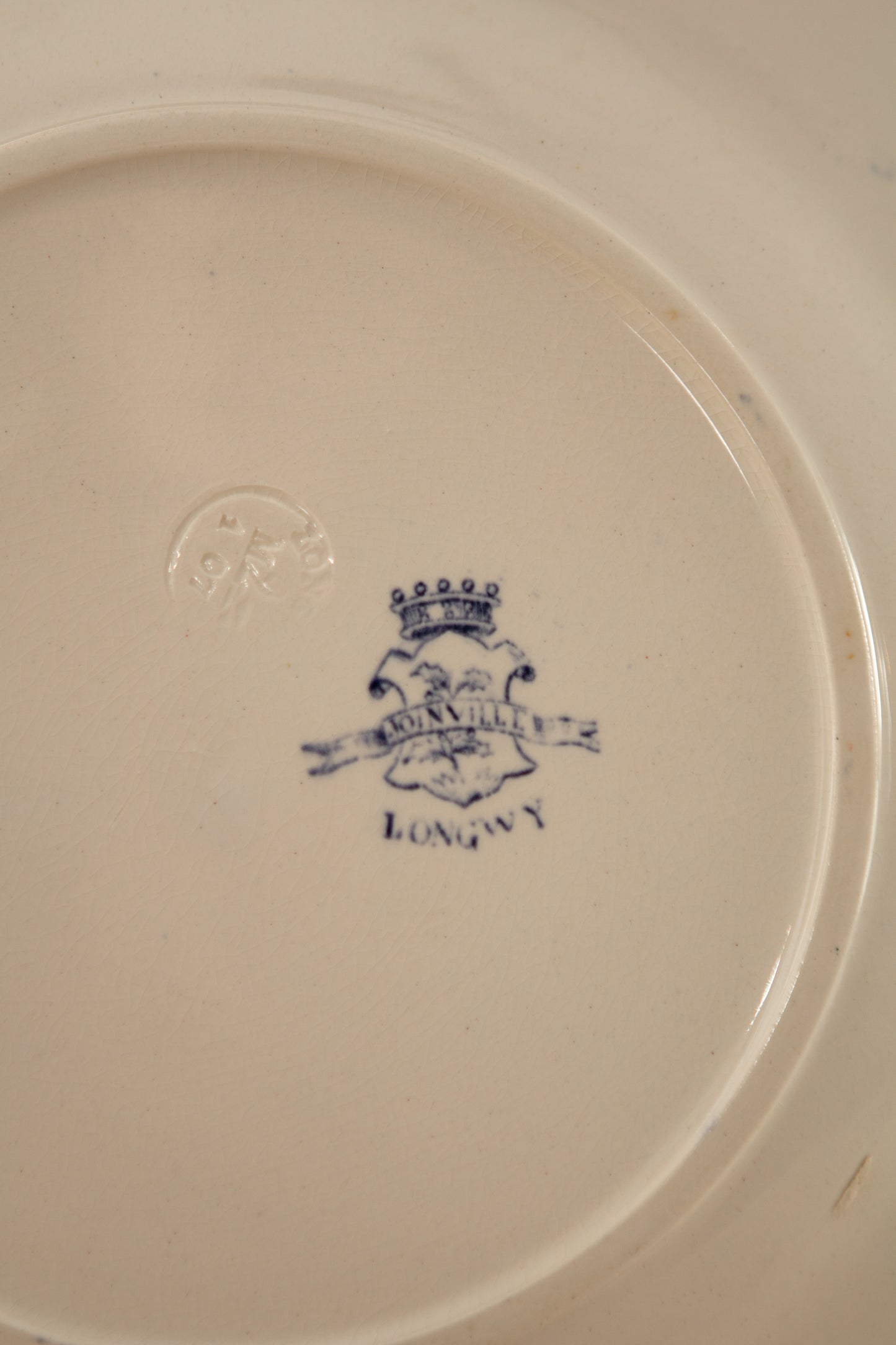 Set of Two Blue Transferware Plates