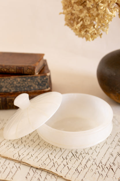Italian Alabaster Lidded Dish