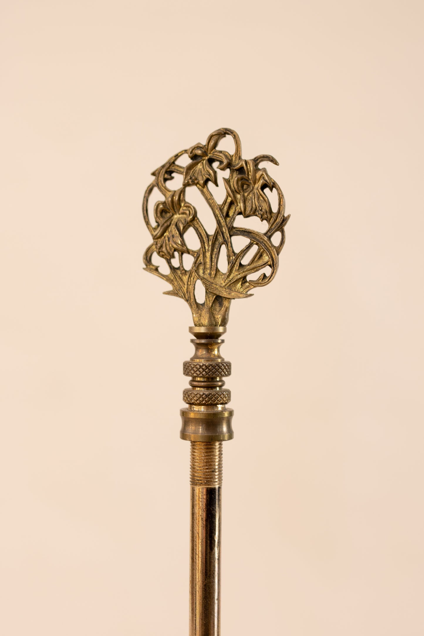 Antique Brass Double-Arm Table Lamp