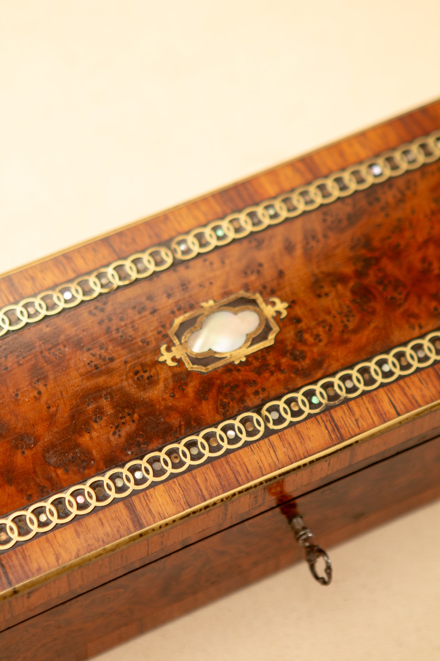 French Glove Box with Mother of Pearl Inlay