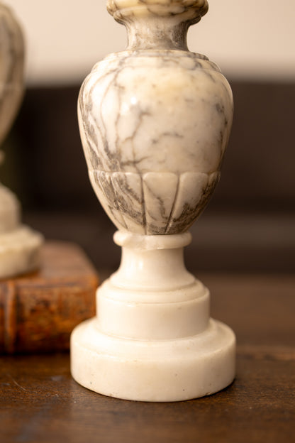 Pair of Mini Alabaster Lamps