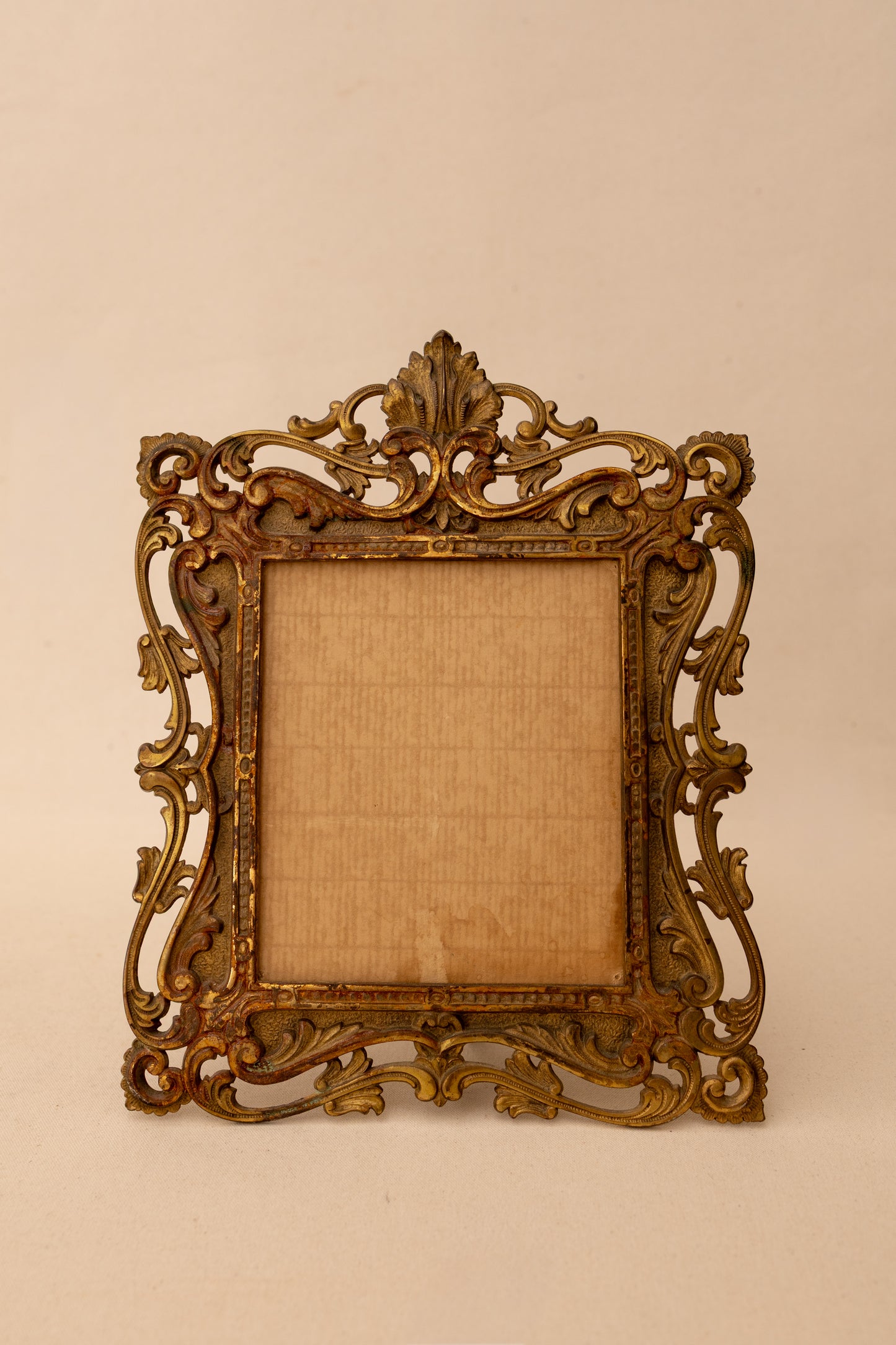 Ornate Cast Brass Picture Frame